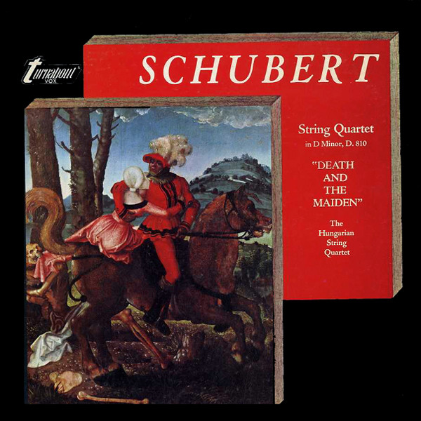 Cover Schubert*, The Hungarian String Quartet* - String Quartet In D Minor, D. 180 Death And The Maiden (LP) Schallplatten Ankauf