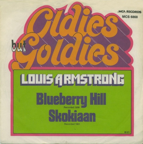 Cover Louis Armstrong - Blueberry Hill / Skokiaan (7, Single) Schallplatten Ankauf