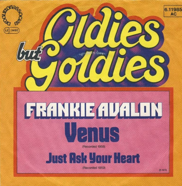 Cover Frankie Avalon - Venus / Just Ask Your Heart (7) Schallplatten Ankauf