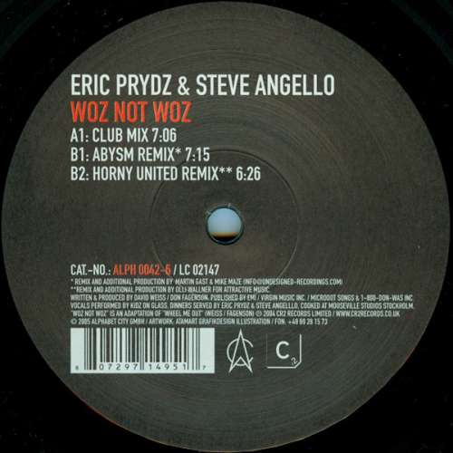 Cover Eric Prydz & Steve Angello - Woz Not Woz (12) Schallplatten Ankauf