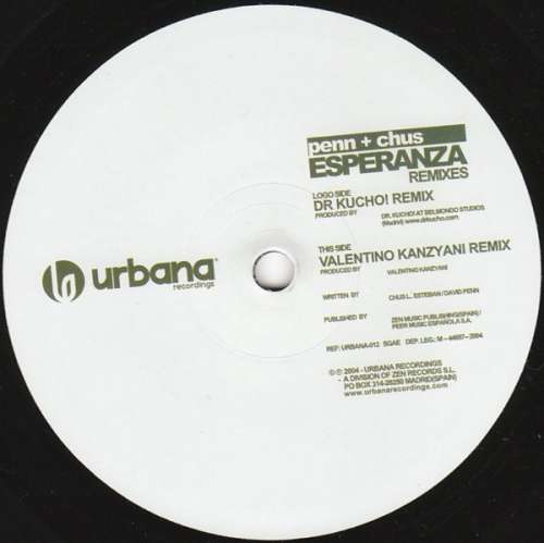 Cover Penn + Chus* - Esperanza (Remixes) (12) Schallplatten Ankauf