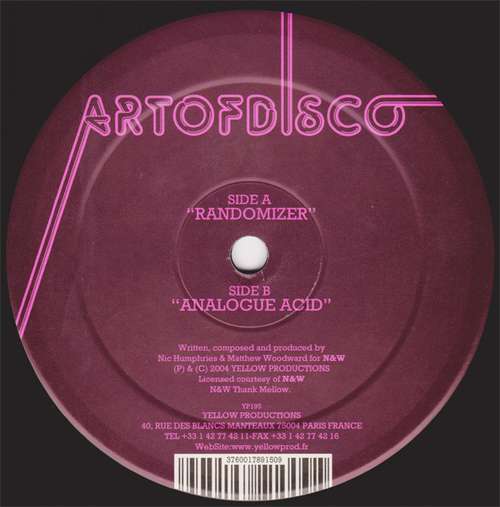 Cover N&W* - Randomizer / Analogue Acid (12) Schallplatten Ankauf