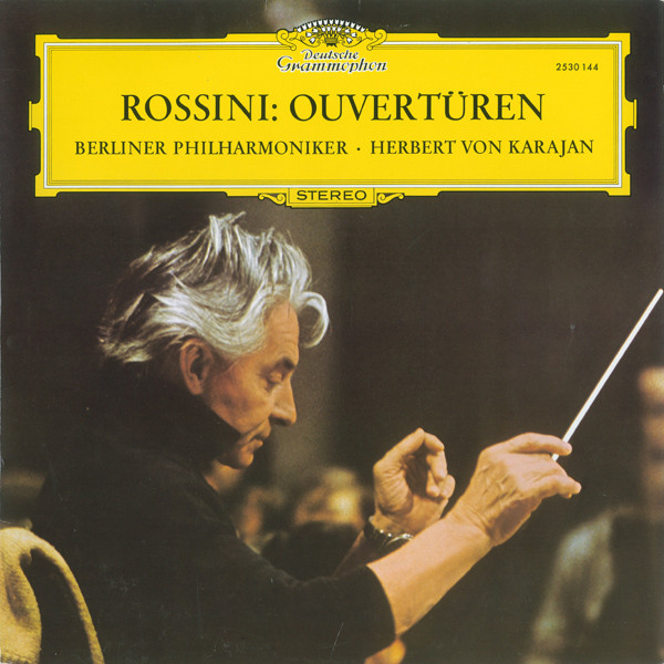 Cover Rossini* - Berliner Philharmoniker · Herbert von Karajan - Ouvertüren (LP, RE) Schallplatten Ankauf