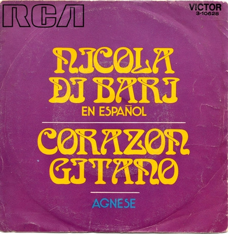 Cover Nicola Di Bari En Español* - Corazón Gitano (7, Single) Schallplatten Ankauf