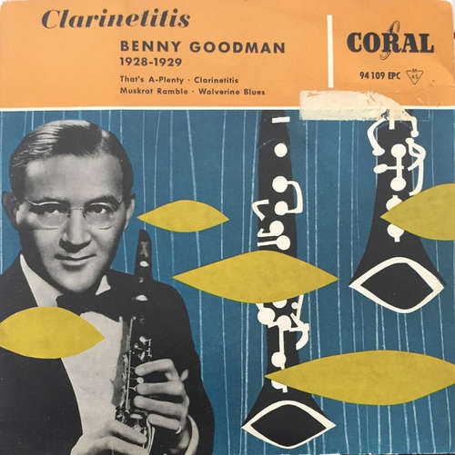 Cover Benny Goodman - Clarinetitis - Benny Goodman 1928-1929 (7, EP) Schallplatten Ankauf