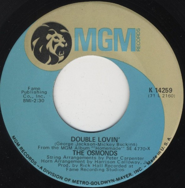Cover The Osmonds - Double Lovin' (7, Single) Schallplatten Ankauf