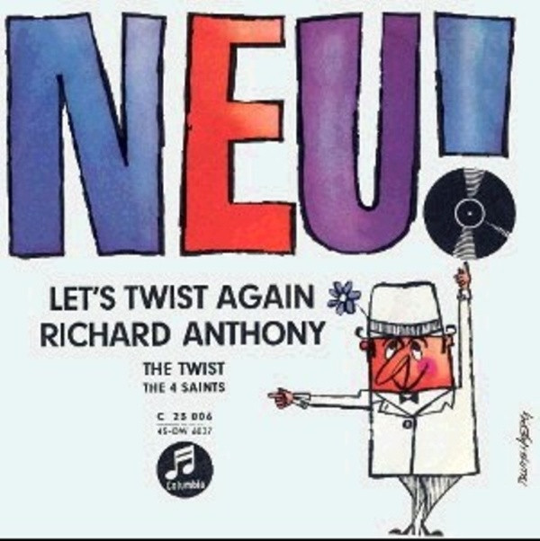 Cover Richard Anthony (2) / The 4 Saints - Lets Twist Again / The Twist (7, Single) Schallplatten Ankauf