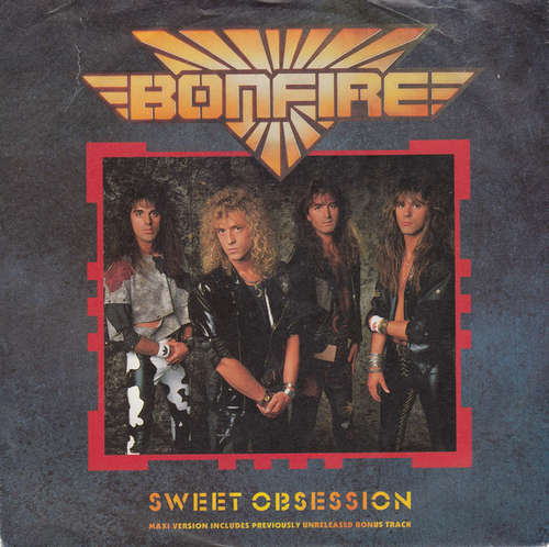 Cover Bonfire - Sweet Obsession (7, Single) Schallplatten Ankauf