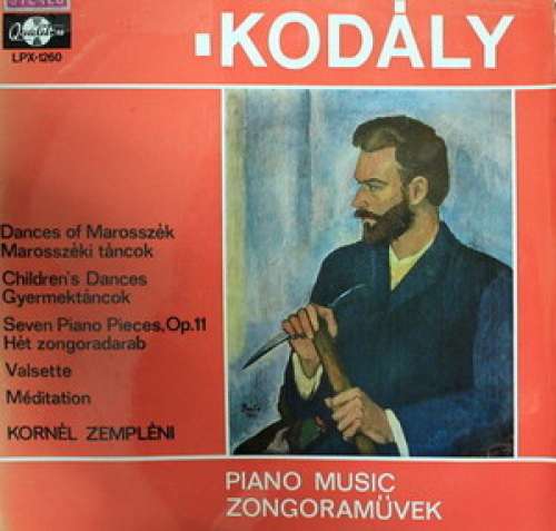 Cover Kodály* - Kornél Zempléni - Piano Music (LP, Album) Schallplatten Ankauf