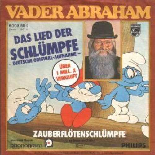 Cover Vader Abraham - Das Lied Der Schlümpfe (7, Single, RP) Schallplatten Ankauf