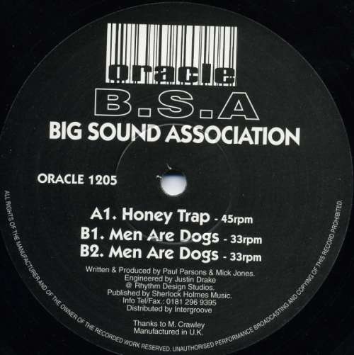 Cover Big Sound Association - Honey Trap (12) Schallplatten Ankauf