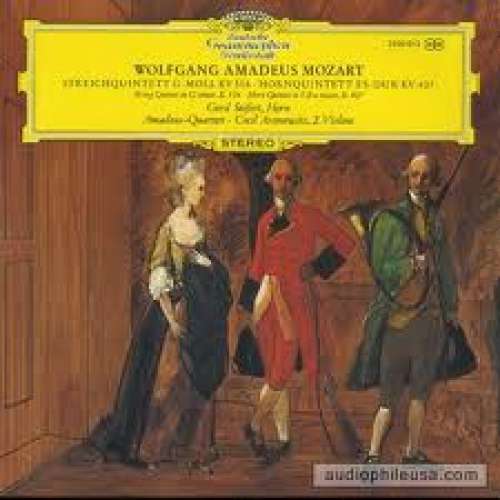 Cover Wolfgang Amadeus Mozart - Streichquintett G-Moll KV 516 Hornquintett ES-Dur KV 407 (LP) Schallplatten Ankauf