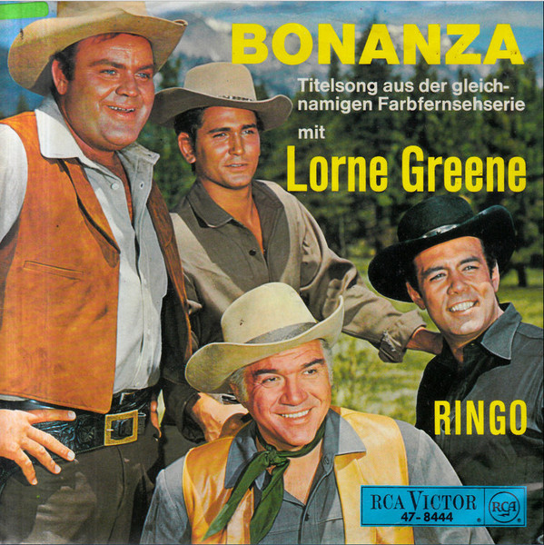 Cover Lorne Greene - Ringo / Bonanza (7, Single) Schallplatten Ankauf