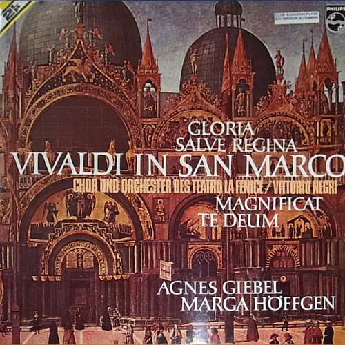 Cover Antonio Vivaldi - Vittorio Negri - Agnes Giebel - Marga Höffgen - Franz Giegling - Vivaldi In San Marco - Gloria - Salve Regina - Magnificat - Te Deum (2xLP, Album, Büc) Schallplatten Ankauf