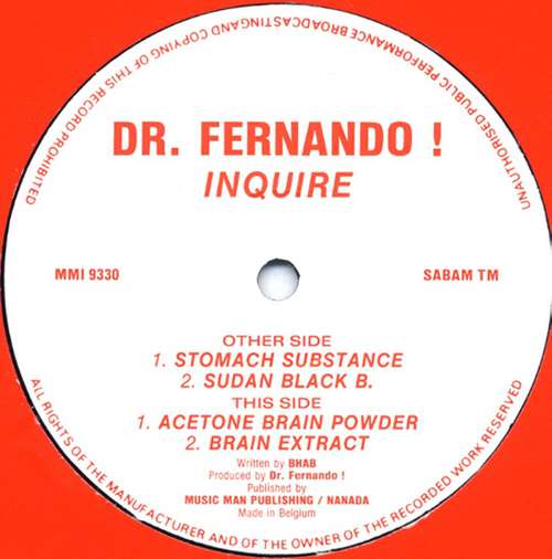 Cover Dr. Fernando! - Inquire (12) Schallplatten Ankauf