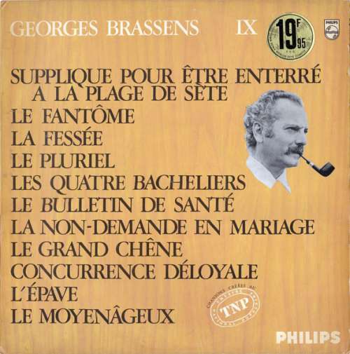 Cover Georges Brassens - IX (LP, Album, Mono) Schallplatten Ankauf