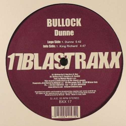 Cover Bullock - Dunne / King Richard (12) Schallplatten Ankauf