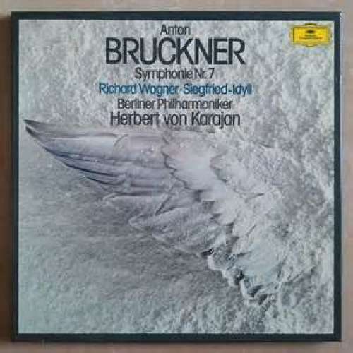 Cover Anton Bruckner, Richard Wagner, Herbert Von Karajan, Berliner Philharmoniker - Symphonie Nr. 7 / Siegfried-Idyll (2xLP + Box) Schallplatten Ankauf