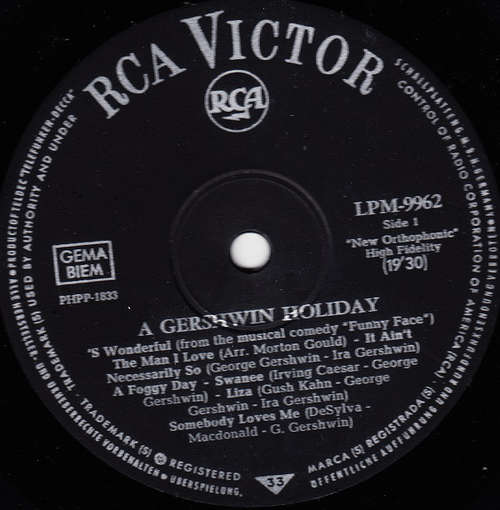 Cover Various - A Gershwin Holiday (LP, Comp) Schallplatten Ankauf