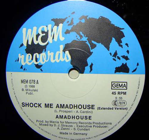 Cover Amadhouse - Shock Me Amadhouse (12) Schallplatten Ankauf