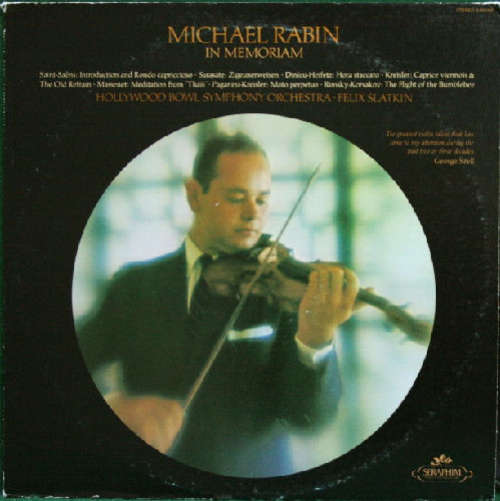 Cover Michael Rabin, Hollywood Bowl Symphony Orchestra*, Felix Slatkin - In Memoriam (LP, Album, RE) Schallplatten Ankauf
