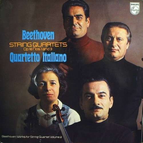 Cover Beethoven*, Quartetto Italiano - String Quartets Op. 18 Nos. 1 And 3 (LP) Schallplatten Ankauf