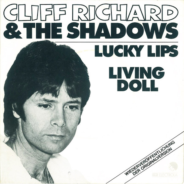 Cover Cliff Richard & The Shadows - Lucky Lips / Living Doll (7, Single, Mono, RE) Schallplatten Ankauf