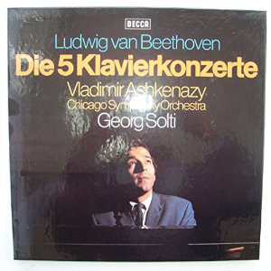 Cover Ludwig van Beethoven - Vladimir Ashkenazy, Chicago Symphony Orchestra*, Georg Solti - Die 5 Klavierkonzerte (4xLP + Box) Schallplatten Ankauf