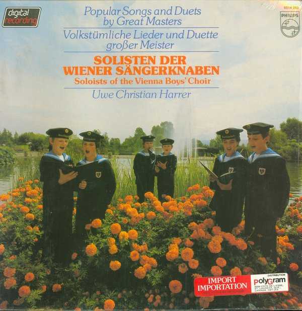 Cover The Vienna Choir Boys*, Uwe Christian Harrer - Popular Songs And Duets By Great Masters - Volkstumliche Lieder Und Duette Grosser Meister (LP) Schallplatten Ankauf