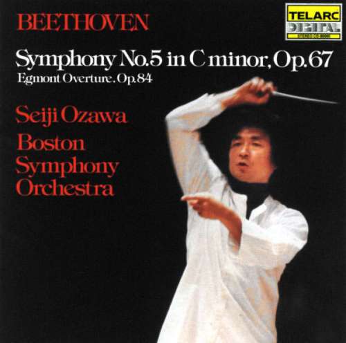 Cover Beethoven*, Seiji Ozawa, Boston Symphony Orchestra - Symphony No. 5 In C Minor, Op. 67 / Egmont Overture, Op. 84 (LP) Schallplatten Ankauf