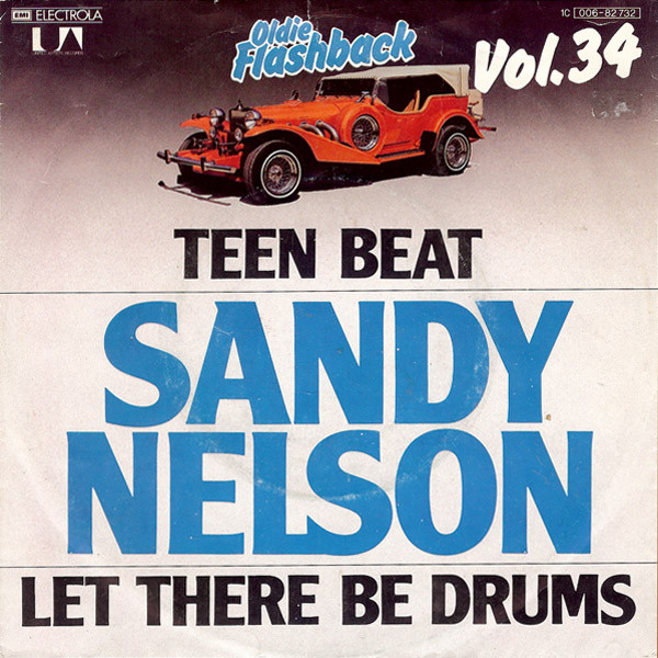 Cover Sandy Nelson - Teen Beat / Let There Be Drums (7, RE) Schallplatten Ankauf