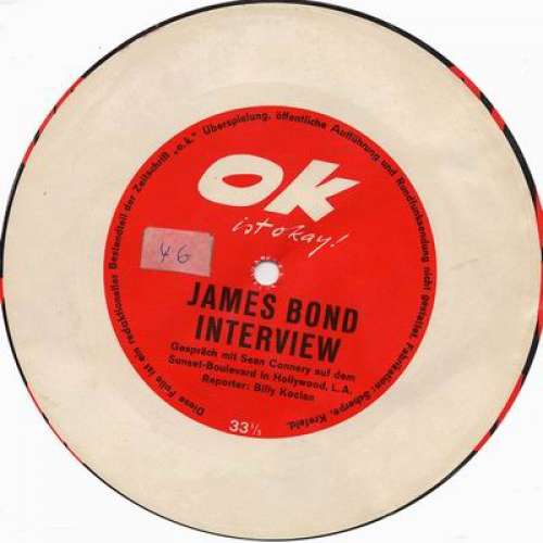 Cover Sean Connery - James Bond Interview (Flexi, 6, S/Sided, Whi) Schallplatten Ankauf