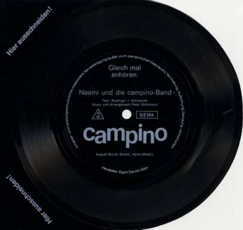 Bild Naemi Und Die Campino-Band - Campino (Flexi, 7, S/Sided, Promo) Schallplatten Ankauf