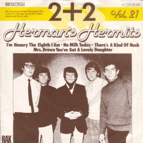 Cover Herman's Hermits - 2 + 2 Vol. 21 (7, EP) Schallplatten Ankauf