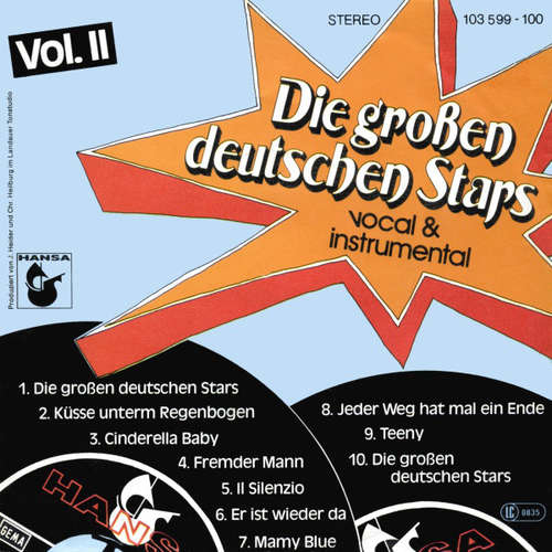 Cover Die großen deutschen Stars* - Die Großen Deutschen Stars Vol. II (7, Single) Schallplatten Ankauf