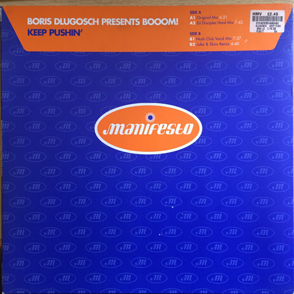 Cover Boris Dlugosch Presents Booom! - Keep Pushin' (12) Schallplatten Ankauf