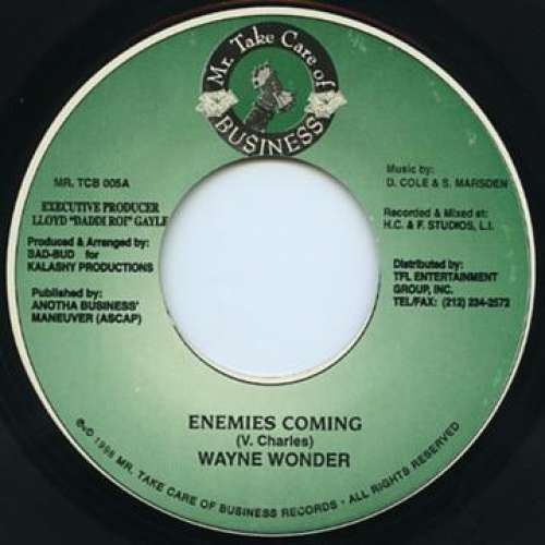 Cover Wayne Wonder - Enemies Coming (7) Schallplatten Ankauf