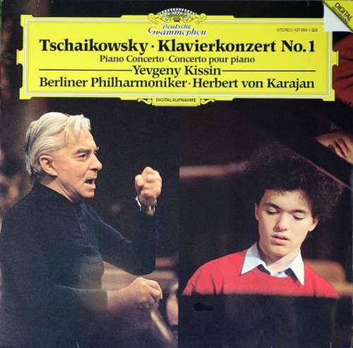Cover Tschaikovsky* / Yevgeny Kissin, Berliner Philharmoniker, Herbert von Karajan - Klavierkonzert No. 1 (LP) Schallplatten Ankauf