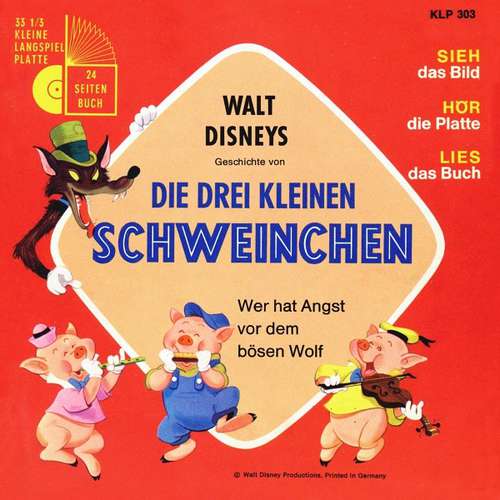 Cover Walt Disney - Die Drei Kleinen Schweinchen (7) Schallplatten Ankauf