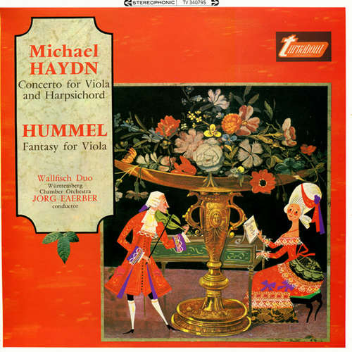 Cover Michael Haydn, Hummel*, Wallfisch Duo, Jörg Faerber - Concerto For Viola And Harpsichord / Fantasy For Viola (LP) Schallplatten Ankauf