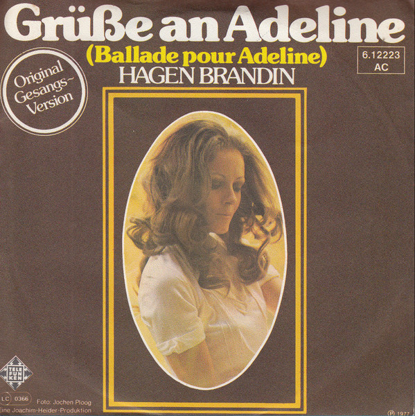 Cover Hagen Brandin - Grüße An Adeline (7, Single) Schallplatten Ankauf