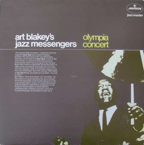 Cover Art Blakey's Jazz Messengers* - Olympia Concert (LP, Album, Mono, RE) Schallplatten Ankauf