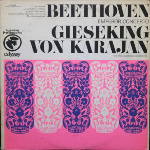 Cover Beethoven* Conducted By Walter Gieseking And Herbert Von Karajan - Emperor Concerto (LP, Mono) Schallplatten Ankauf