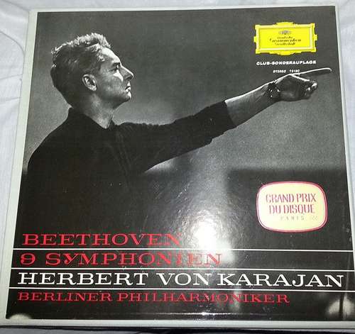 Cover Ludwig van Beethoven / Herbert von Karajan, Berliner Philharmoniker - 9 Symphonien (Box + 7xLP, Club, RE) Schallplatten Ankauf