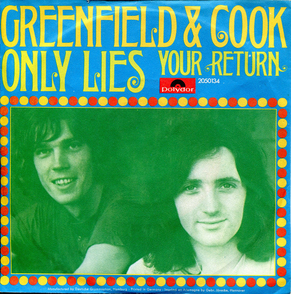 Cover Greenfield & Cook - Only Lies  (7, Single) Schallplatten Ankauf