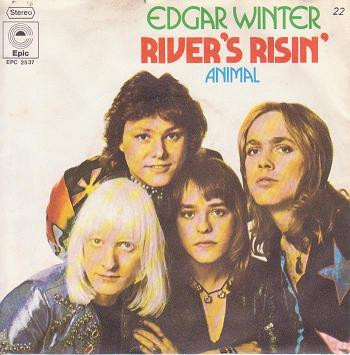 Cover Edgar Winter - River's Risin' (7, Single) Schallplatten Ankauf