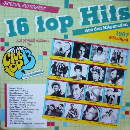 Cover Various - 16 Top Hits International März/April 1987 (LP, Comp) Schallplatten Ankauf