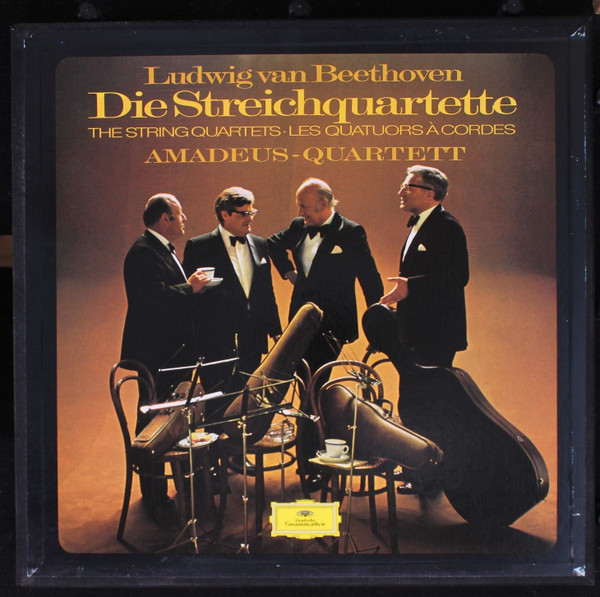 Cover Ludwig van Beethoven, Amadeus-Quartett - Die Streichquartette The String Quartets Les Quatuors Accordes (10xLP, RE + Box) Schallplatten Ankauf
