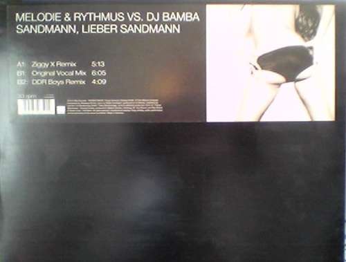 Cover Melodie & Rythmus vs. DJ Bamba - Sandmann, Lieber Sandmann (12) Schallplatten Ankauf
