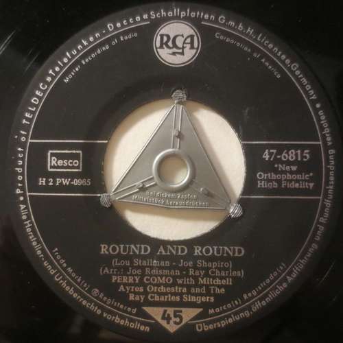 Cover Perry Como - Round And Round / Mi Casa, Su Casa (7, Single) Schallplatten Ankauf